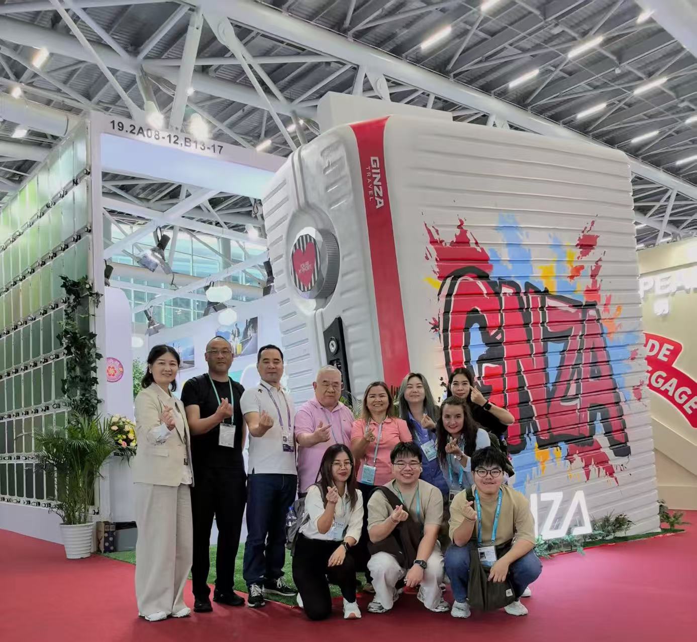 PP, ABS and PC product samples exhibited at the GNZA Canton Fair booth